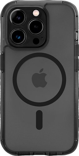 LAUT - Crystal Matter X Case with MagSafe for Apple iPhone 15 Pro - Black Crystal