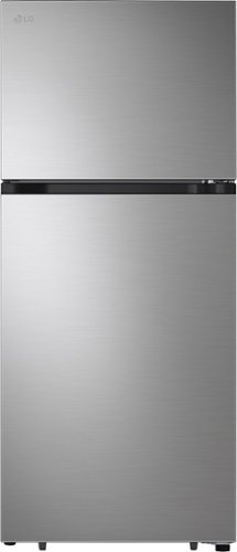 LG - 17.5 Cu. Ft. Garage Ready Top-Freezer Refrigerator with Reversible Doors - Stainless Steel