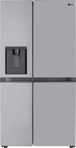 LG - 27.6 Cu. Ft. Side-by-Side Smart Refrigerator - Stainless Steel