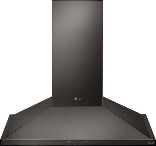 LG - 30" Convertible Range Hood - Black Stainless Steel
