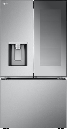 LG - 30.7 Cu. Ft. French Door Smart Refrigerator with InstaView - Stainless Steel