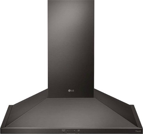 LG - 36" Convertible Range Hood - Black Stainless Steel