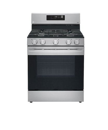 LG - 5.8 Cu. Ft. Freestanding Gas Range with EasyClean and WideView Window - Stainless Steel