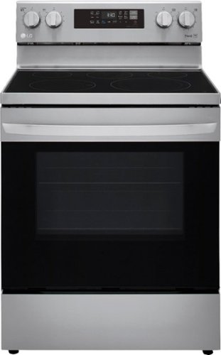 LG - 6.3 Cu. Ft. Smart Freestanding Electric Convection Range with Easy Clean, Air Fry and WideView Window - Stainless Steel
