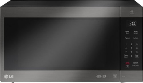 LG - NeoChef 2.0 Cu. Ft. Countertop Microwave with Sensor Cooking and EasyClean - Black Stainless Steel