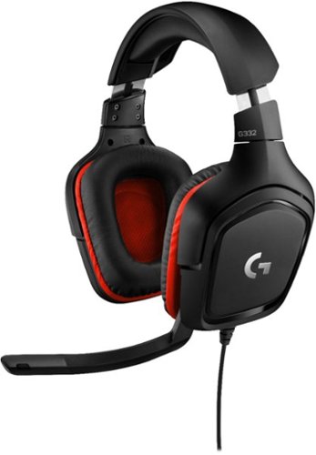 Logitech - G332 Wired Gaming Headset for PC - Black/Red