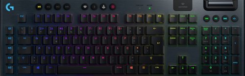 Logitech - G915 LIGHTSPEED Full-size Wireless Mechanical GL Tactile Switch Gaming Keyboard with RGB Backlighting - Black