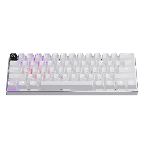 Logitech - PRO X 60 LIGHTSPEED TKL 60% Wireless Mechanical GX Optical Tactile Switch Gaming Keyboard with LIGHTSYNC RGB - White