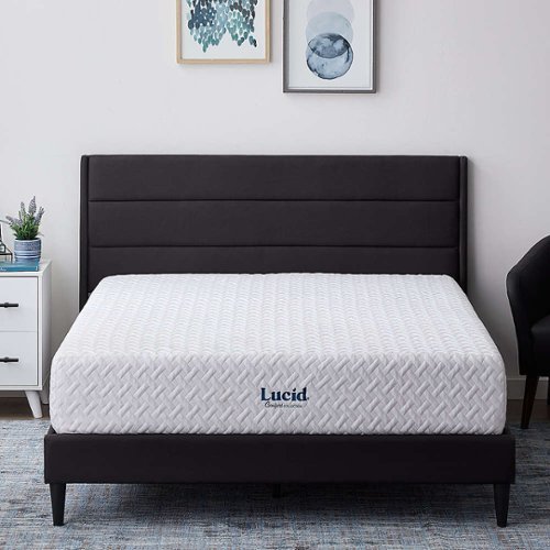 Lucid Comfort Collection - 12-inch Medium-Plush Gel Memory Foam Mattress-Full - White