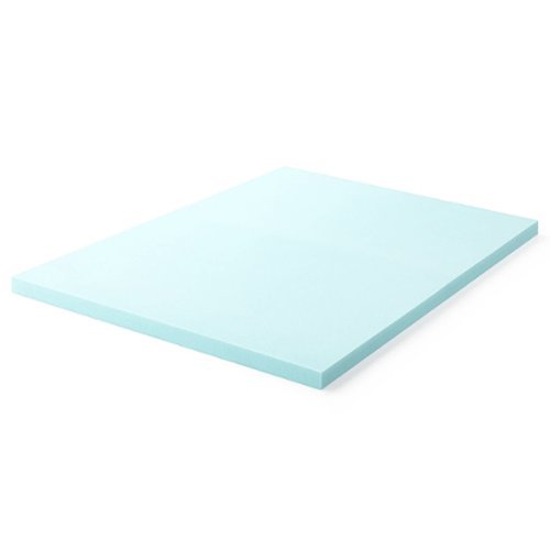 Lucid Comfort Collection 3" Gel Memory Foam Topper, Twin - Blue