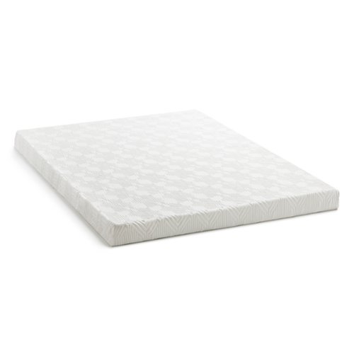 Lucid Comfort Collection - 4" King Gel Memory Foam Topper with Cover - White