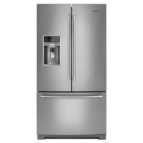 Maytag - 27 cu. ft. French Door Refrigerator with PowerCold Feature - Stainless Steel