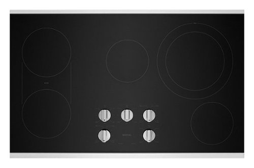 Maytag - 36" Built-In Electric Cooktop - Stainless Steel