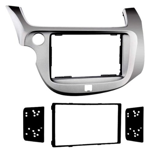 Metra - Dash Kit for Select 2009-2013 Honda Fit DDIN - Silver