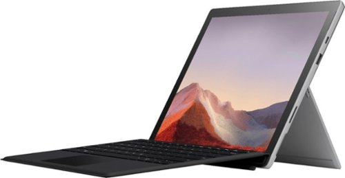Microsoft - Geek Squad Certified Refurbished Surface Pro 7 - 12.3" Touch Screen - Intel Core i3 - 4GB Memory - 128GB SSD - Platinum with Black Type Cover