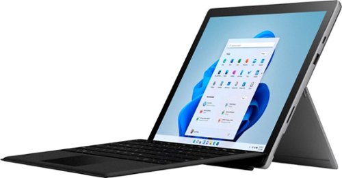 Microsoft - Surface Pro 7+ - 12.3" Touch-Screen - Intel Core i3 - 8GB Memory - 128GB SSD with Black Type Cover - Platinum