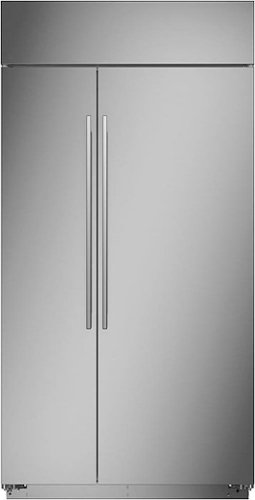 Monogram - 25.1 Cu. Ft. Side-by-Side Built-In Smart Refrigerator - Stainless Steel