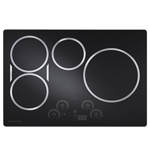 Monogram - 30" Built-In Electric Induction Cooktop with 4 Elements - Black Graphite