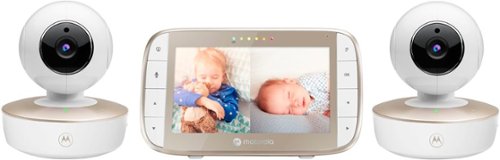 Motorola - VM50G-2 5" WiFi Video Baby Monitor with 2 Cameras - White