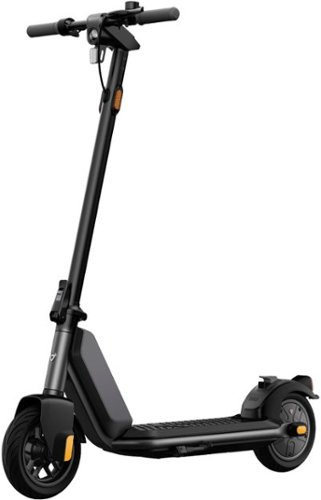 NIU - KQi 1 Pro Foldable Electric Kick Scooter w/ 15.5 mi Max operating Range & 15.5 mph Max Speed - Grey