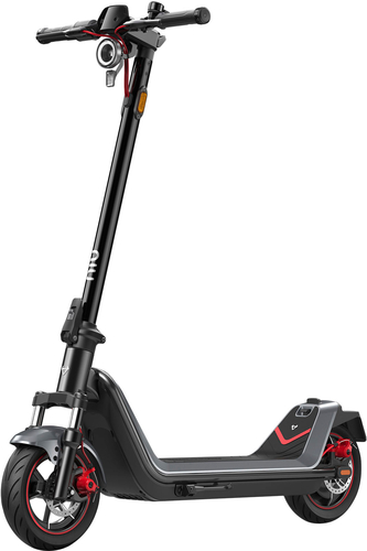 NIU - KQi 300X Foldable Electric Kick Scooter W/ 37 mi Max Range & 23.7 mph Max Speed - Space Grey