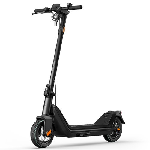 NIU - KQi3 Sport Foldable Electric Kick Scooter w/ 25 mi Max Operating Range & 17.4 mph Max Speed - Black