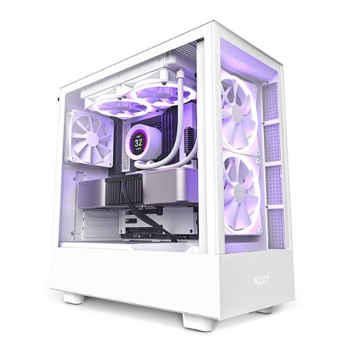 NZXT - H5 Elite ATX Mid-Tower Case - White