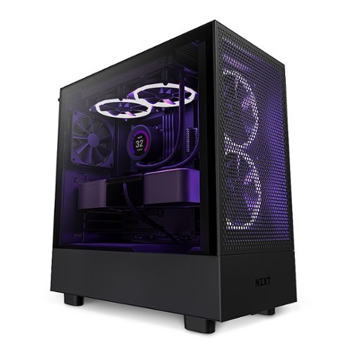 NZXT - H5 Flow ATX Mid-Tower Case - Black