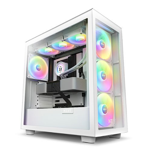 NZXT - H7 Elite Premium ATX Mid-Tower Case - White