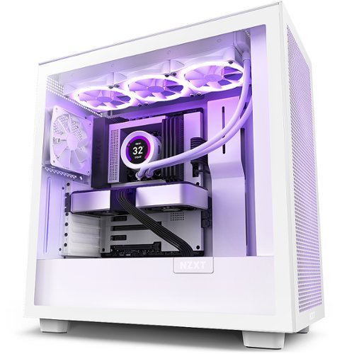 NZXT - H7 Flow ATX Mid-Tower Case - White