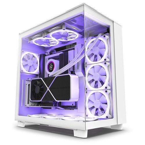 NZXT - H9 Elite ATX Mid-Tower Case with Dual Chamber - White