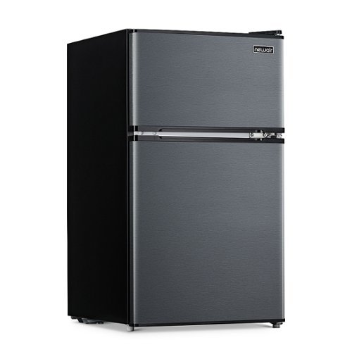NewAir - 3.1 Cu. Ft. Compact Mini Refrigerator with Freezer, Can Dispenser and Energy Star - Gray