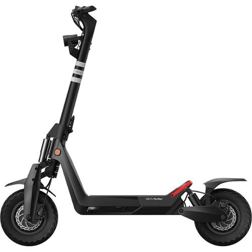 OKAI - Panther ES800 Super Electric Scooter w/31 mi Max Range & 37 mph Max Speed - Black