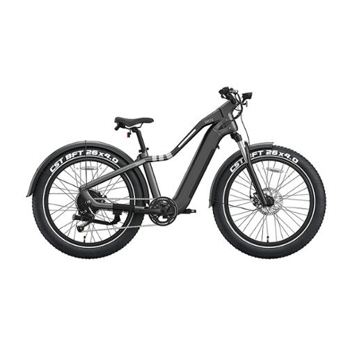 OKAI - Ranger Electric Bike w/ 45 Miles Max Operating Range and 28 mph Max Speed - Midnight Black