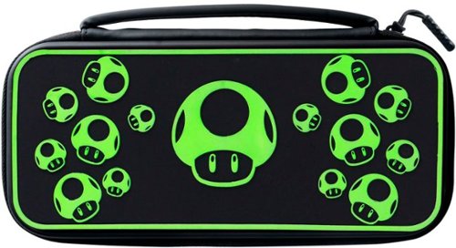 PDP - Travel Case Plus GLOW For Nintendo Switch, Nintendo Switch Lite, Nintendo Switch - OLED Model - 1-Up Mushroom