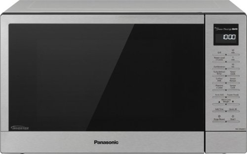 Panasonic - 1.1 Cu.Ft 1000 Watt GN68KS 2-in-1 Inverter Microwave Oven with FlashXpress Broiler - Stainless Steel