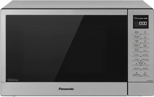 Panasonic - 1.2 Cu. Ft. 1200 Watt SN68KS Microwave with Inverter and Genius Sensor - Stainless Steel