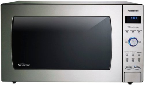 Panasonic - 2.2 Cu. Ft. 1250 Watt SD987SA Full-Size Microwave with Inverter - Stainless Steel