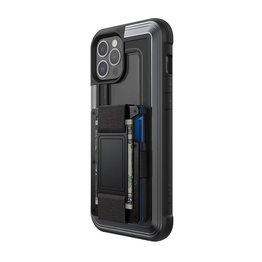 Raptic - Shield Wallet for iPhone 12 Pro Max - Black