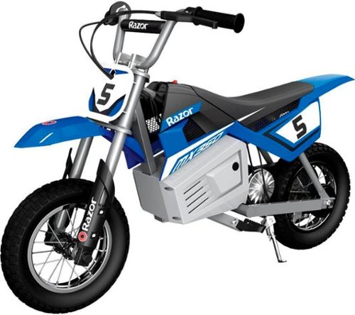 Razor - MX350 Dirt Rocket eBike w/7 miles Max Operating Range & 14 mph Max Speed - Small - Blue