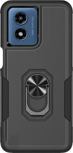 SaharaCase - ArmorPro Kickstand Case for Motorola Moto G Play (2024) - Scorpion Black