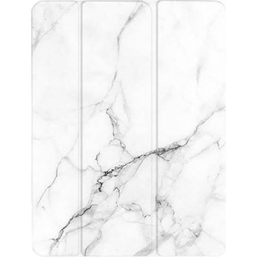 SaharaCase - Custom Design Smart Folio Case for Apple iPad Pro 12.9 (4th, 5th and 6th Gen 2020-2022) - White Marble