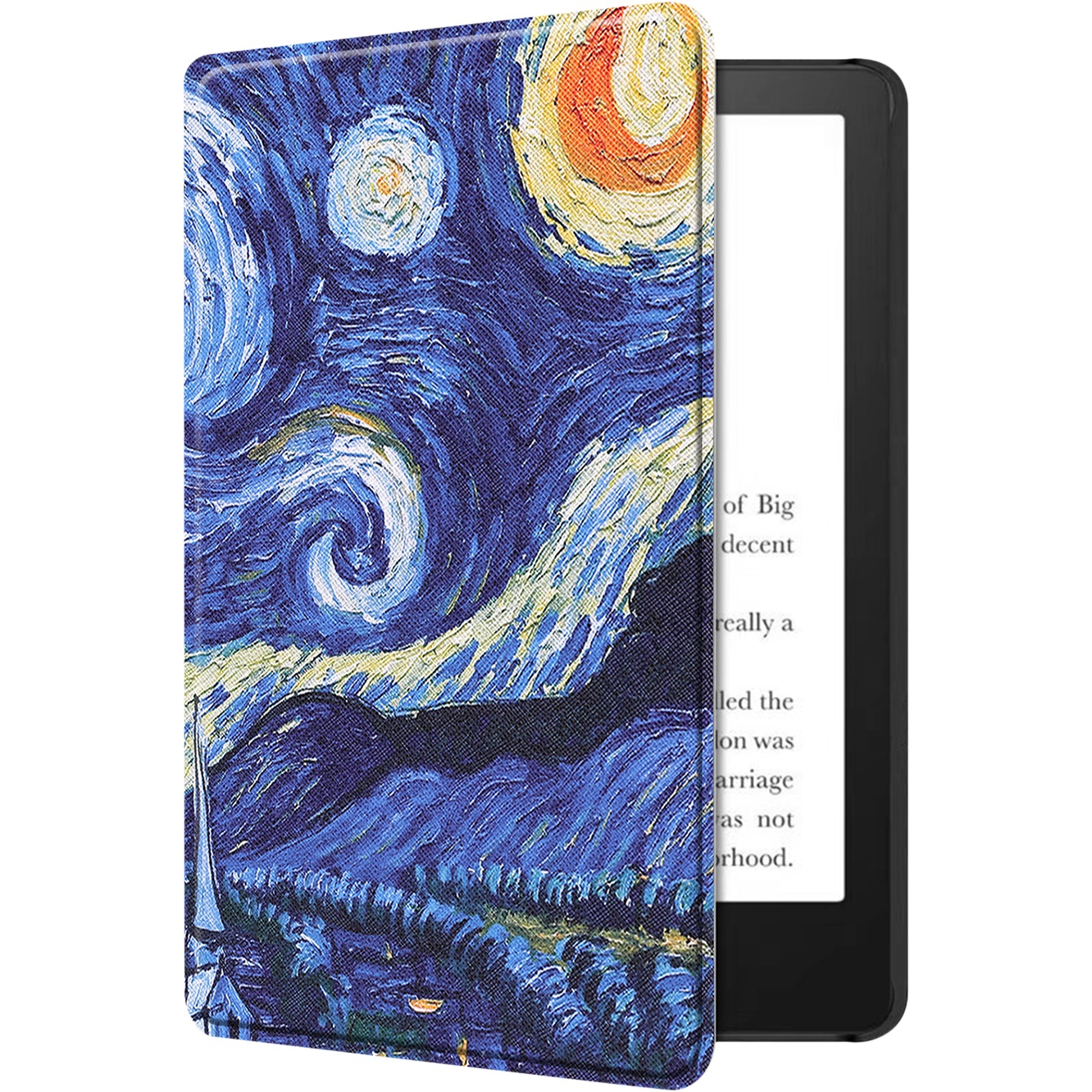 SaharaCase - Folio Case for Amazon Kindle Paperwhite (11th Generation - 2021-2023 release) - Blue/White