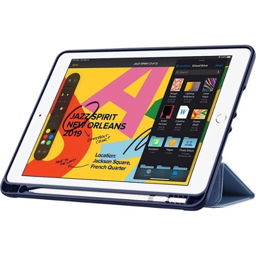 SaharaCase - Folio Case for Apple iPad 10.2 (8th Gen 2020) and (9th Gen 2021) - Blue