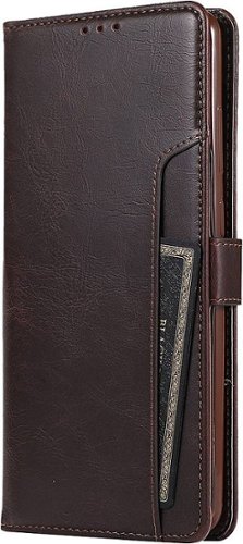 SaharaCase - Folio Wallet Case for Samsung Galaxy Note20 5G - Brown