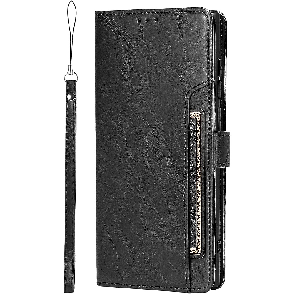 SaharaCase - Folio Wallet Case for Samsung Galaxy S22 Ultra - Black