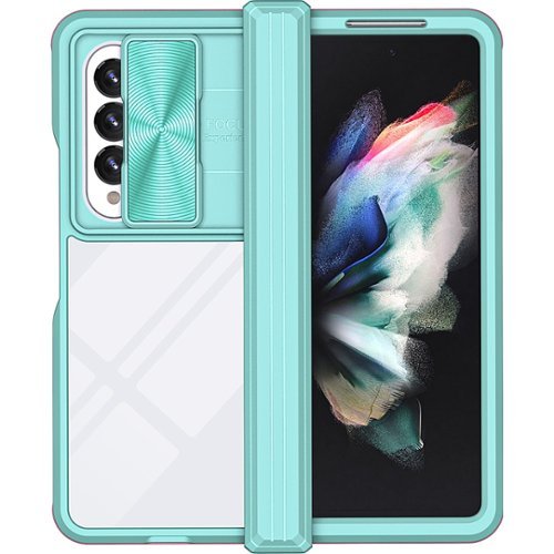 SaharaCase - Full Body Case for Samsung Samsung Galaxy Z Fold4 - Pink/Teal