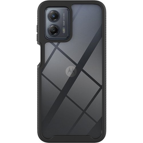 SaharaCase - GRIP Series Case for Motorola G 5G (2023) - Black/Clear