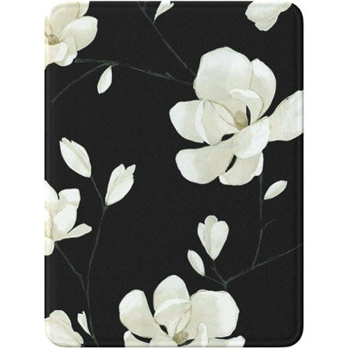 SaharaCase - Hand Strap Series Folio Case for Amazon Kindle Paperwhite (11th Generation - 2021-2023 release) - Black Floral