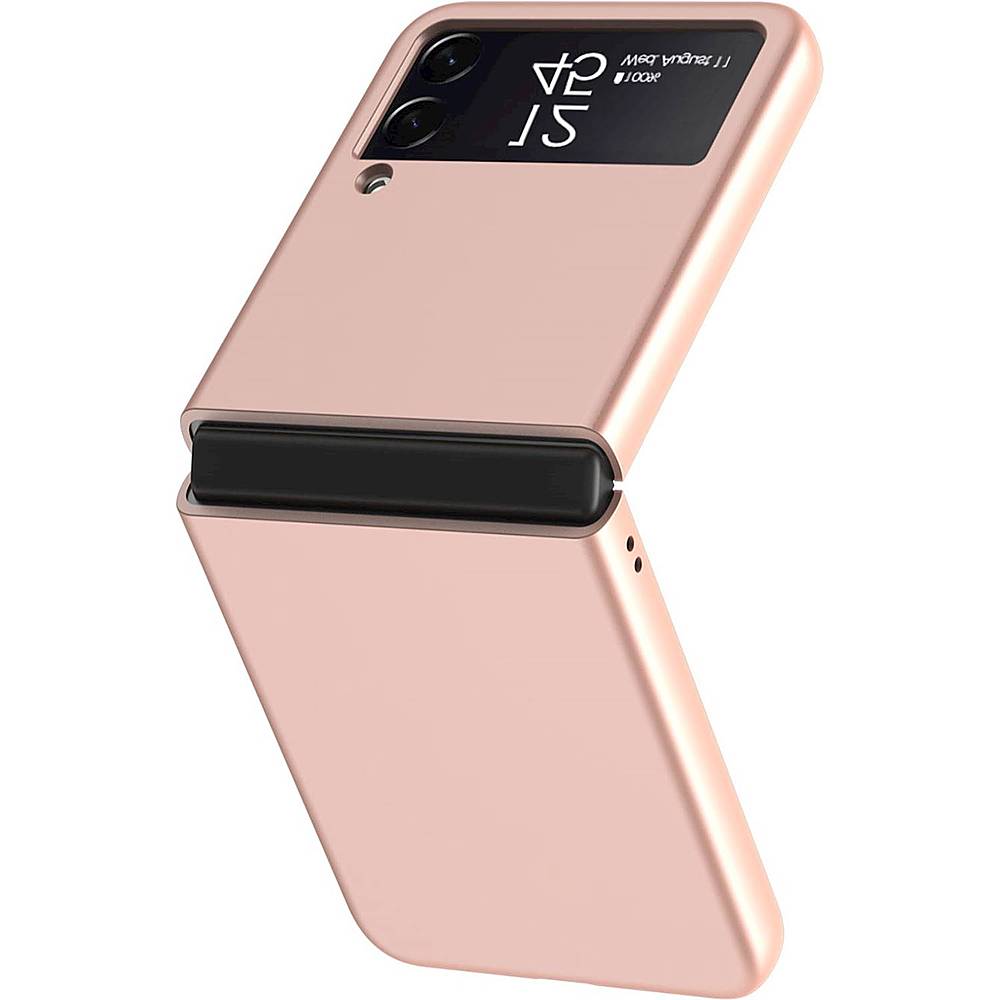 SaharaCase - Hard Shell Silicone Case for Samsung Galaxy Z Flip3 5G - Rose Gold